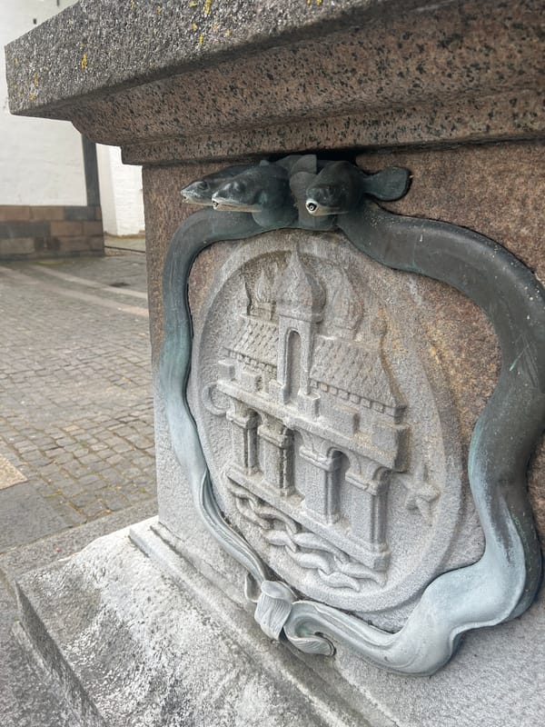 Architectural details documented in historic Aalborg town square