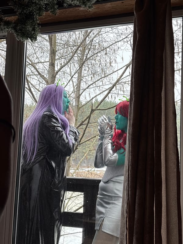 Alien-Costumed Party Observed in Prikamskii, Russia