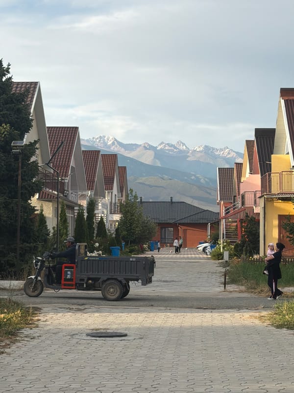 Quiet residential moments near mountains and the coast