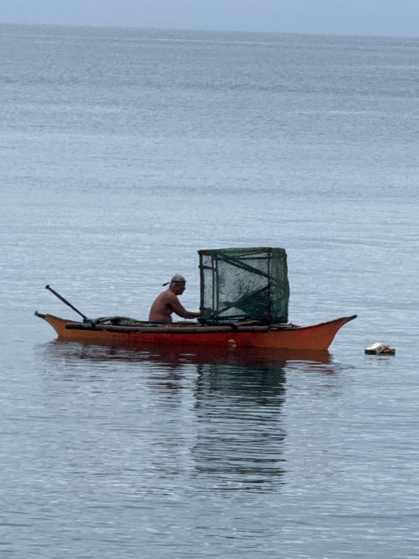 Evening fishing and recreation activities observed in Davao City