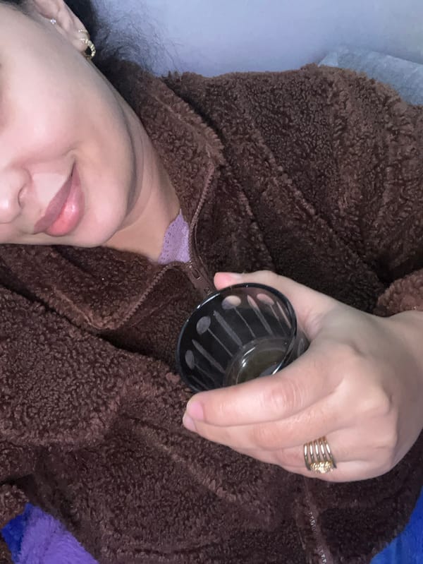 Family evening captured in Meknes home with snacks