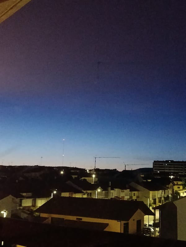 Witness captures urban twilight cityscape scene