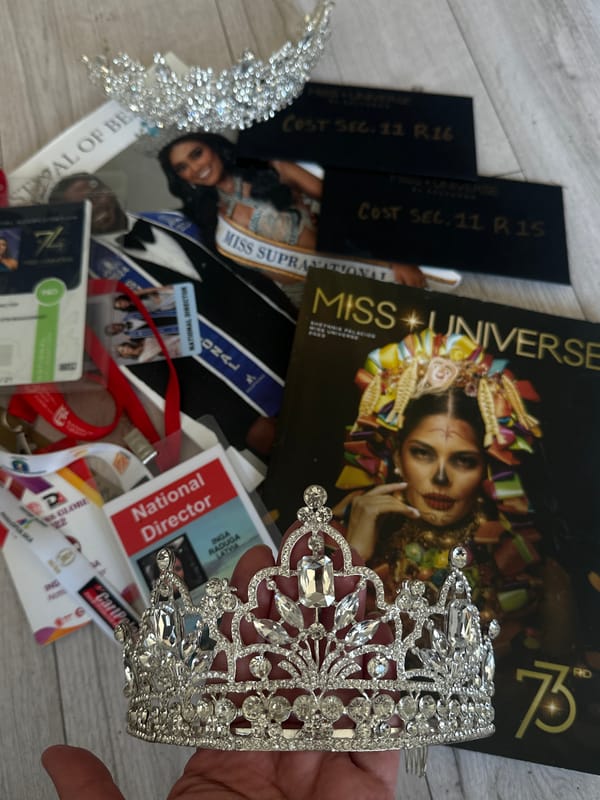 Beauty pageant memorabilia displayed in Riga apartment