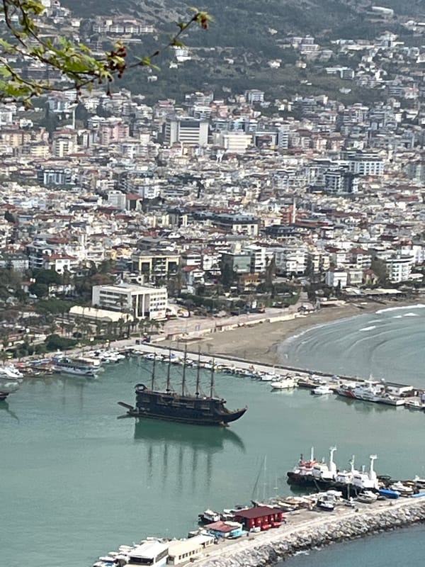 Panoramic views captured of Alanya Castle and Turkish coastline