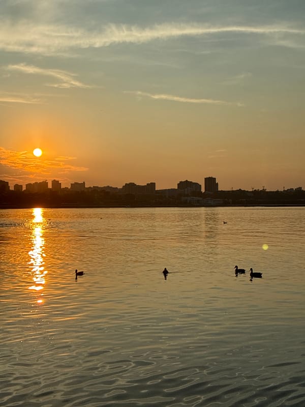 Evening stroll through Irkutsk streets along the Angara River