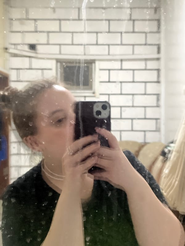 Person documents selfies and bread baking in Russian village