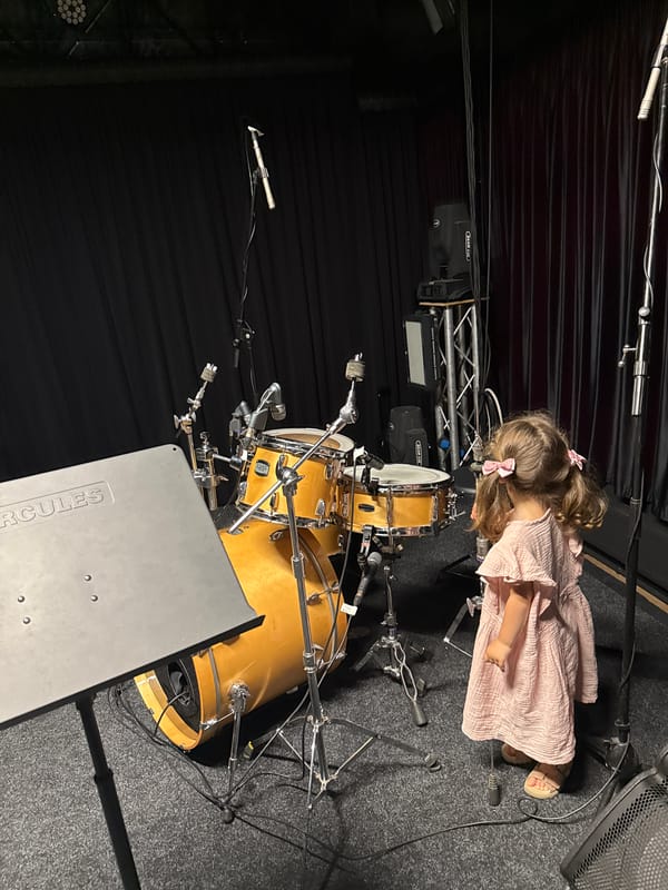 Inside a Krasnodar music studio, mid-session