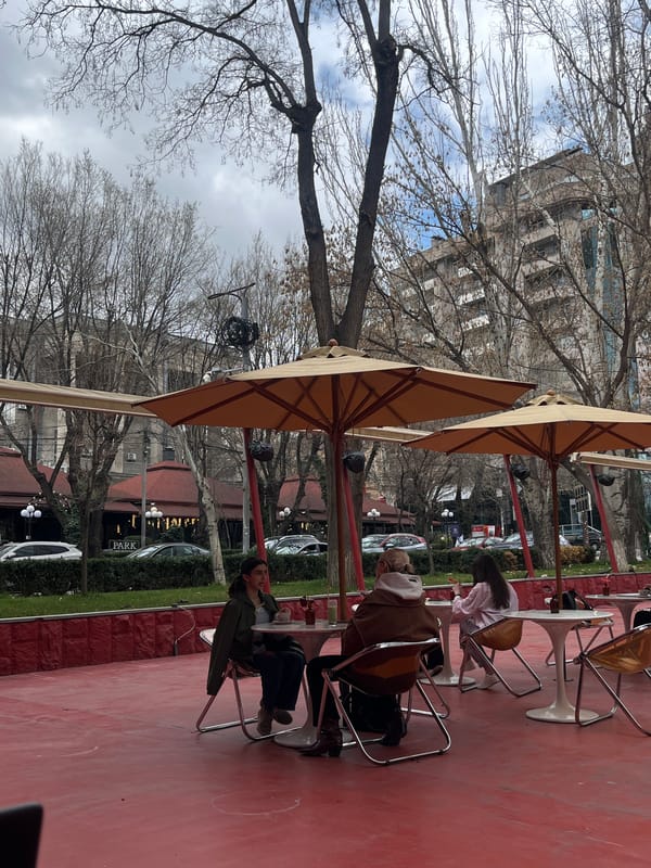 Morning café culture documented across Yerevan dining establishments