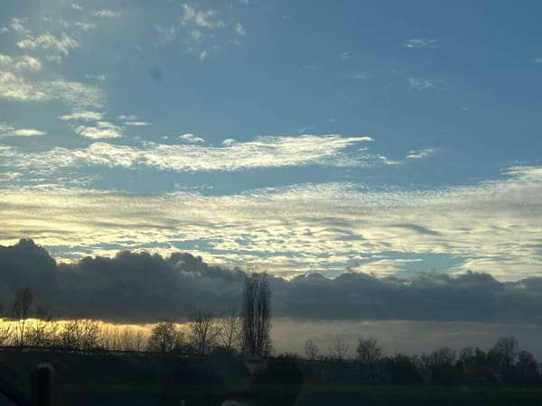 Dynamic cloudy sky observed over Waldsee Germany countryside
