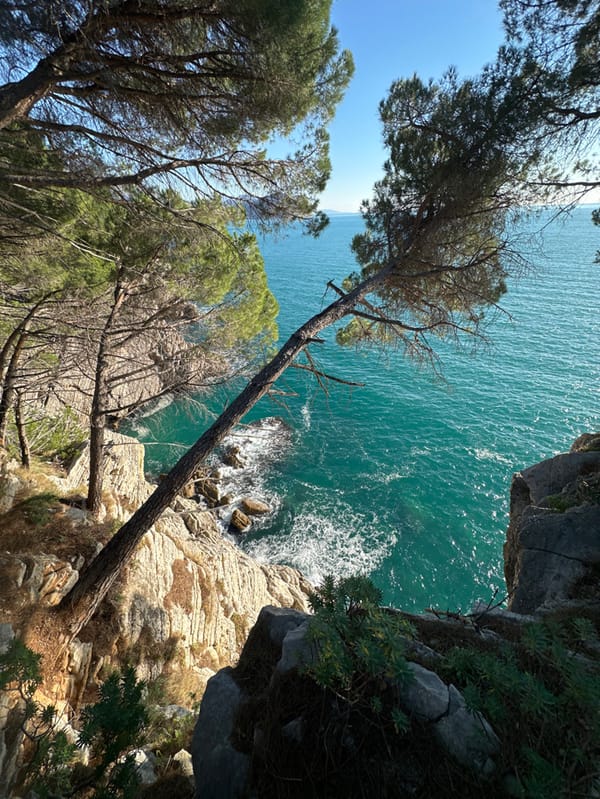 Clear skies and turquoise waters documented along Montenegro coast