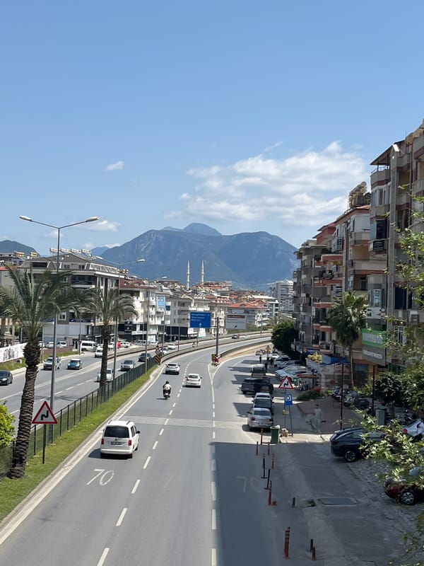 Tourist captures Alanya landmarks and street scenes in Turkey