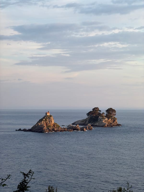 Coastal scenes documented along Montenegro's Adriatic shoreline