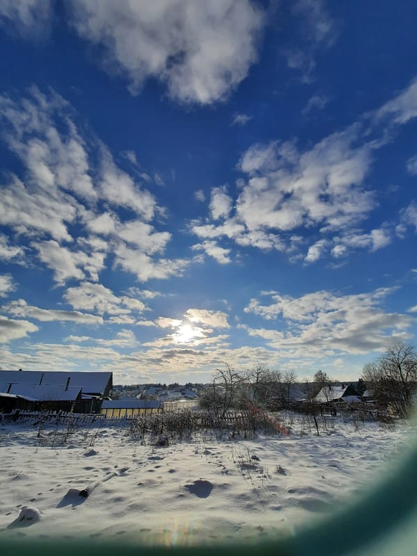 Winter scenes documented in Krasnogorskoye, Russia