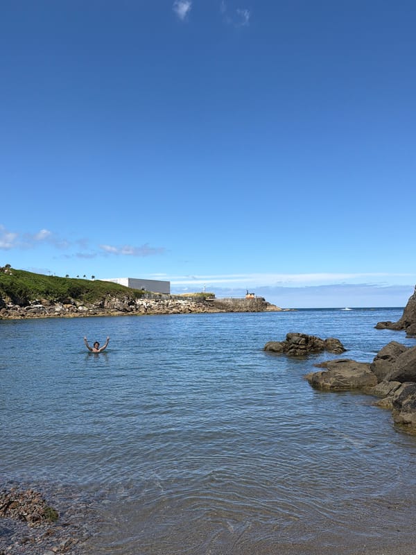 Sunny coastal day near Aquarium Finisterrae, A Coruña