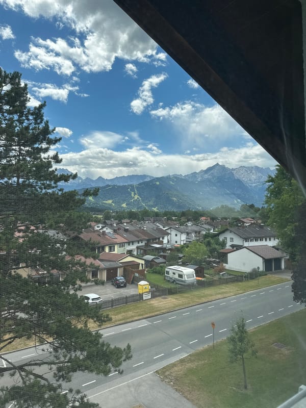 Lazy morning in Garmisch-Partenkirchen, indoors and out