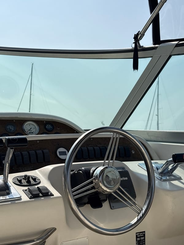 Boat interior view captured near Ancón coastline