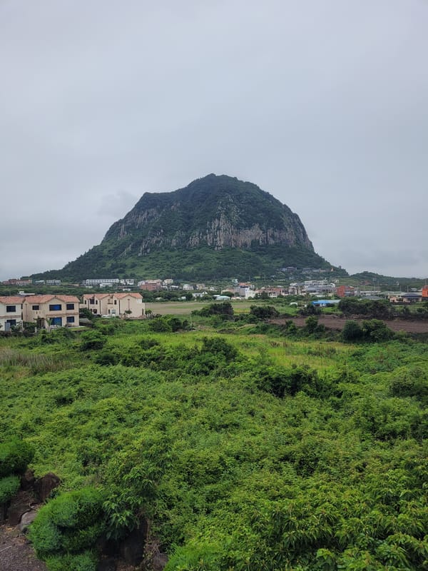Overcast morning exploring Seogwipo's villages and volcanic landmarks