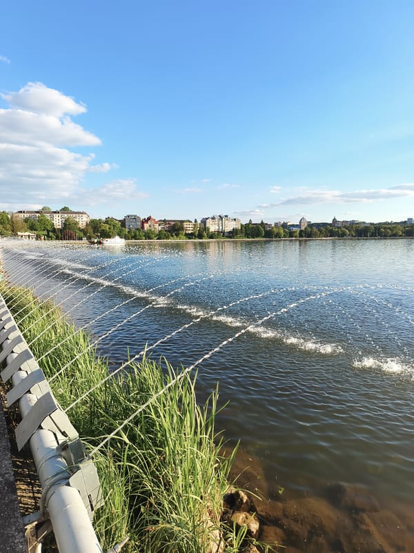 Afternoon lakeside scenes captured at Ternopil Lake, Ukraine
