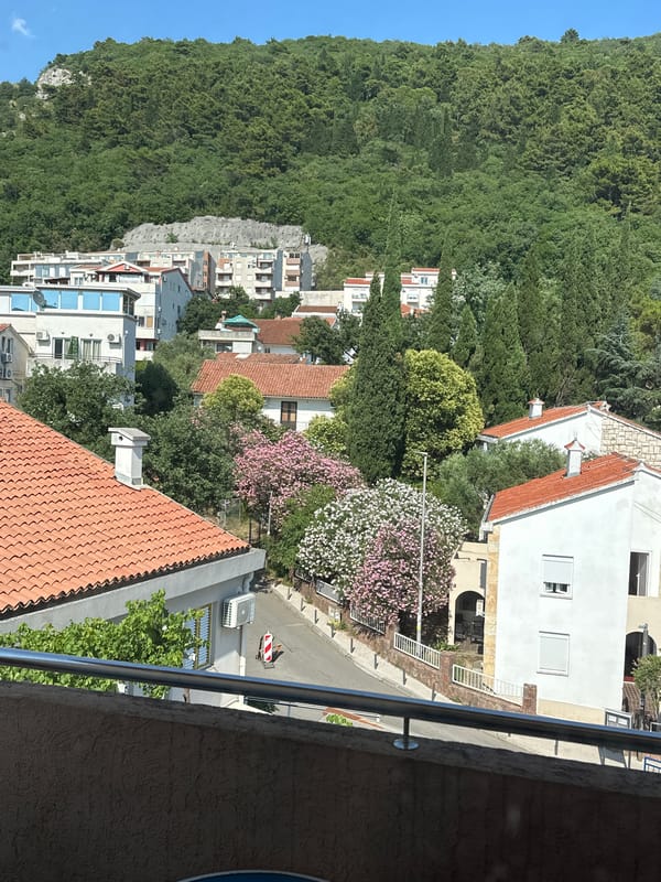 Afternoon in Budva: streets, hillside views, and local life