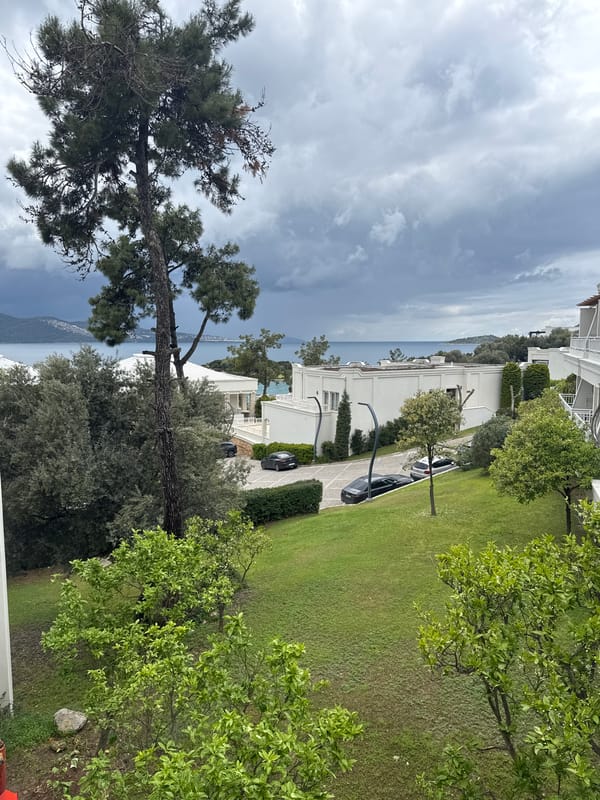 Rainy afternoon scenes captured across Bodrum's coastal neighborhoods