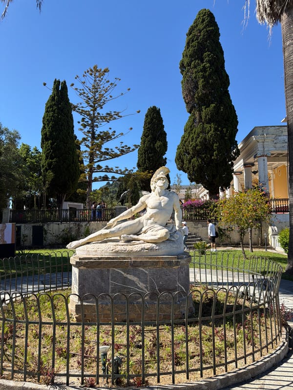 Morning tour of classical gardens and statues in Gastouri