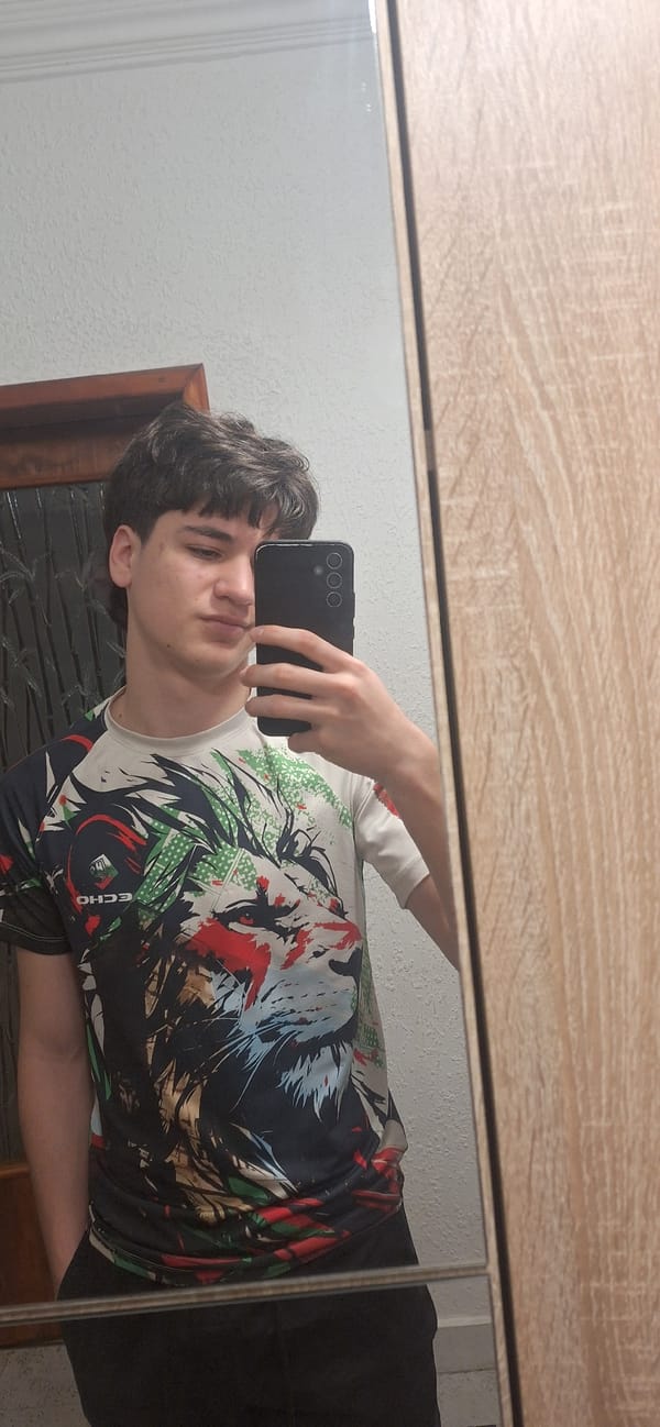 Young man takes mirror selfies in Burgas bathroom