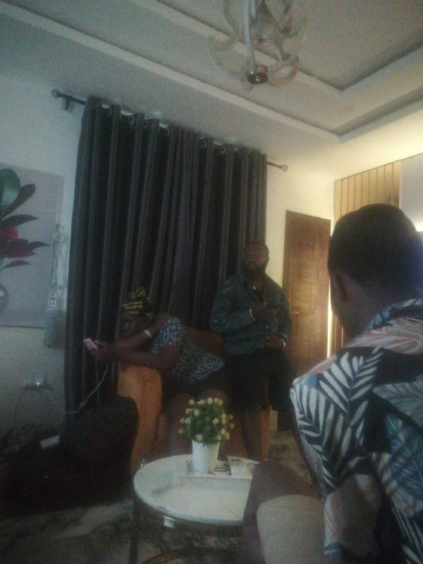 Video production session filmed in Ikorodu, Nigeria residential setting