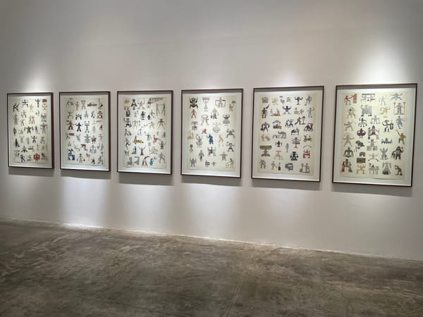 Art gallery visit documented in Mexico City evening hours