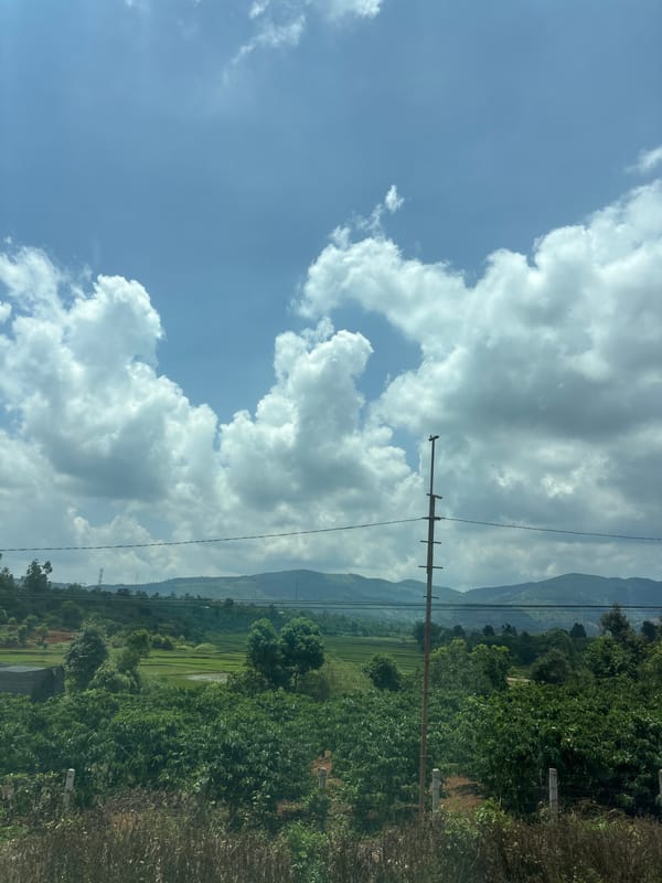 Rolling through rural roads past farms, hills, and roadside scenes