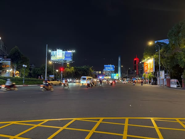 Nighttime street activity documented in Thủ Đức, Vietnam