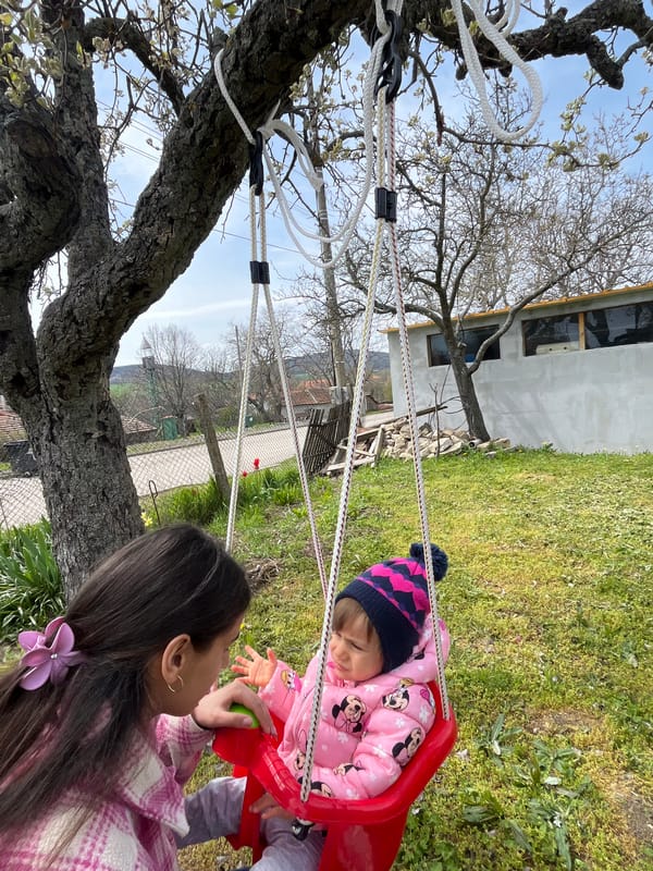 Toy play and rural scenes captured in Kosten, Bulgaria