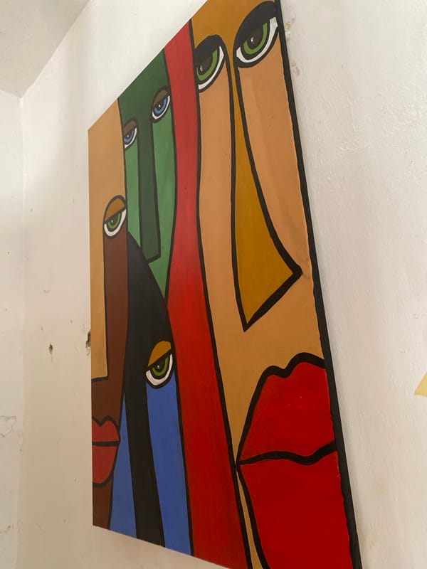 Artist creates paintings of Black women in Ado studio