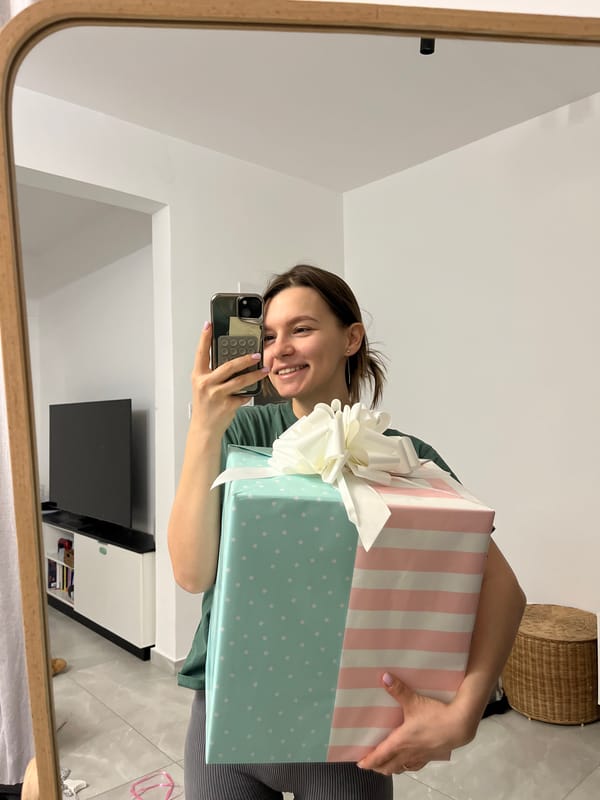 Woman photographs gift wrapping session in Limassol
