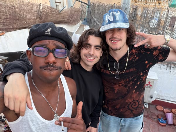 Early morning rooftop gathering in Barcelona draws small group