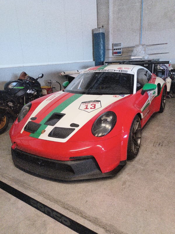 Racing car collection documented at automotive facility