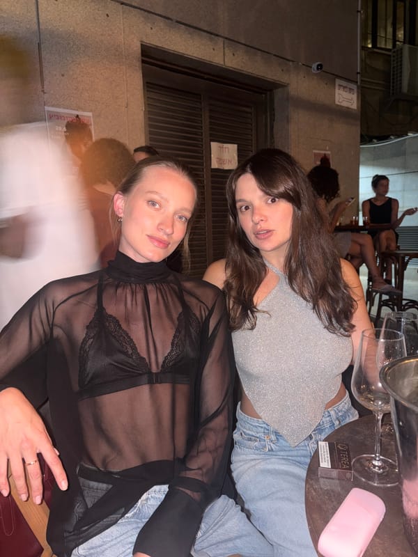 Friday night out at a Tel Aviv bar or restaurant