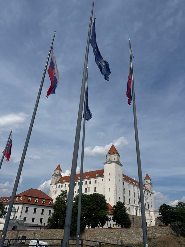 Afternoon at Bratislava Castle, from courtyards to the Danube view