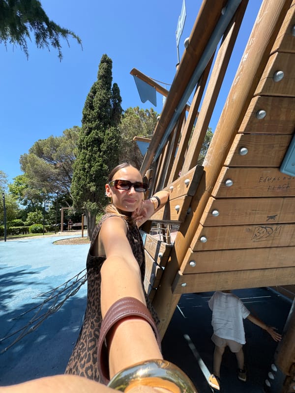 Morning at a Sochi park: playground, coffee, and selfies