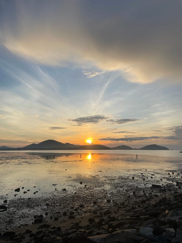 Golden-hour views along Phuket's Saphan Hin waterfront promenade