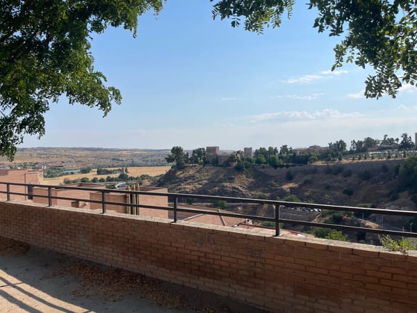 Morning views over Toledo from a hilltop overlook
