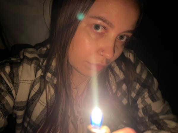 Late-night flame-lit portraits in Novopokrovskaya, Russia