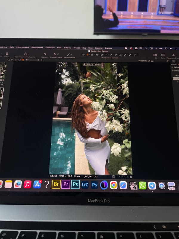 Photo editor works on swimwear images in Kazan