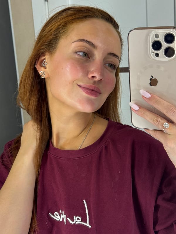 Woman takes selfies in Chaikovsky, Russia