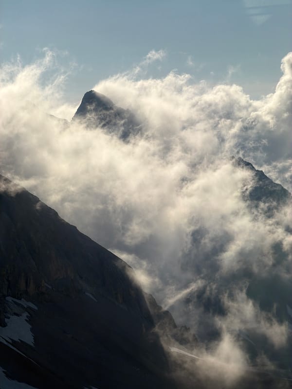 Above the clouds on the Zugspitze, Bavarian Alps