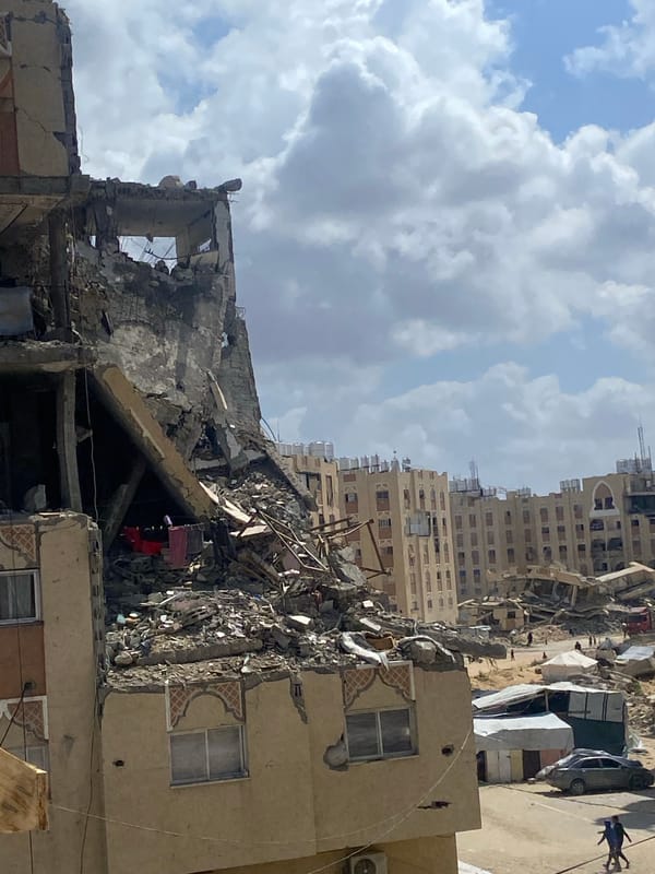 Building collapse documented in Khan Yunis, Palestinian Territories