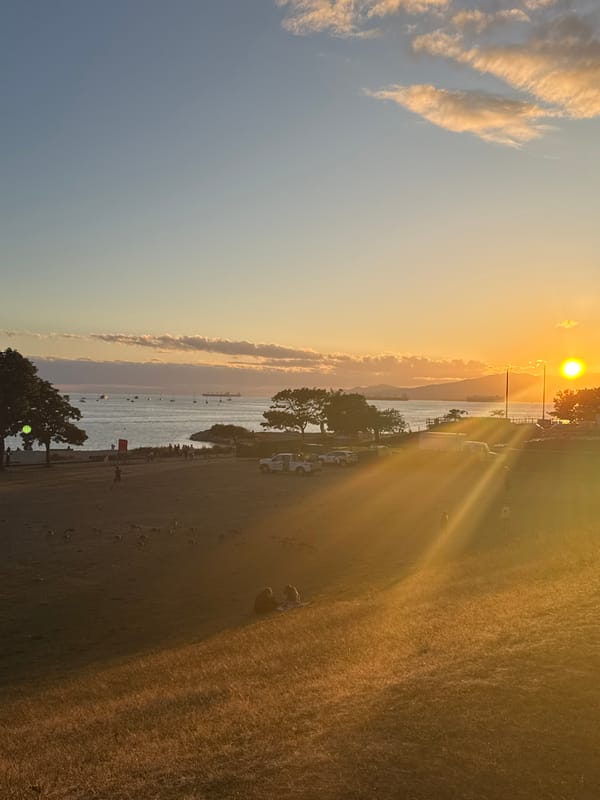 Sunset hour at Spanish Banks, Vancouver