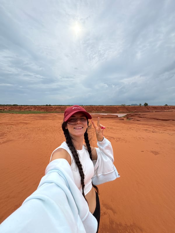 Selfies and scenery at Mui Ne's red sand dunes