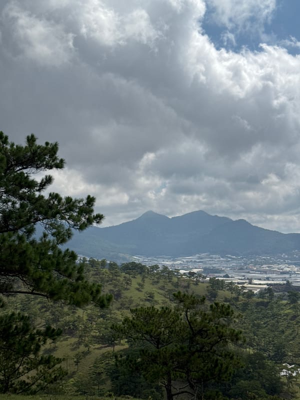 Early morning landscape documentation captures Lạc Dương mountain region
