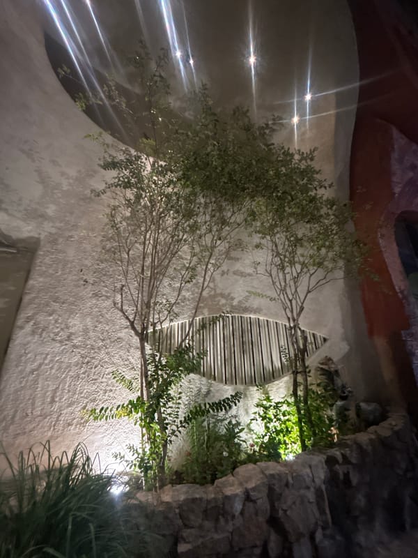 Nighttime architectural space documented in Bắc Nha Trang, Vietnam