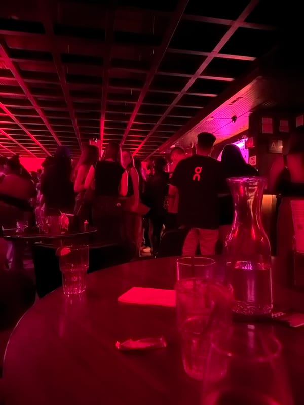 Diners gather at red-lit Culver City restaurant